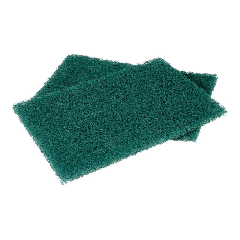 3M Scotch-Brite 86 Heavy-Duty Commercial Scouring Pads, 6in x 9in, Green, Pack Of 12 (Min Order Qty 2) MPN:86