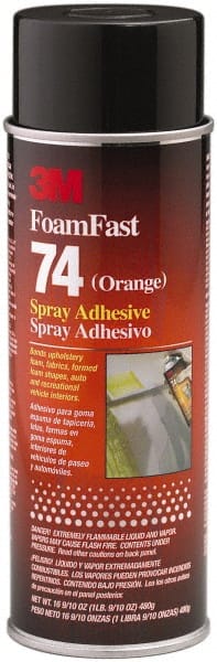 Spray Adhesive: 24 oz Aerosol Can, Orange MPN:7000023925