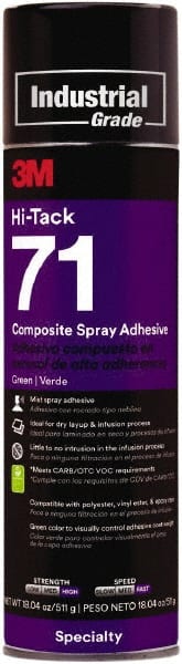 Spray Adhesive: 18.04 oz Aerosol Can, Green MPN:7010412264