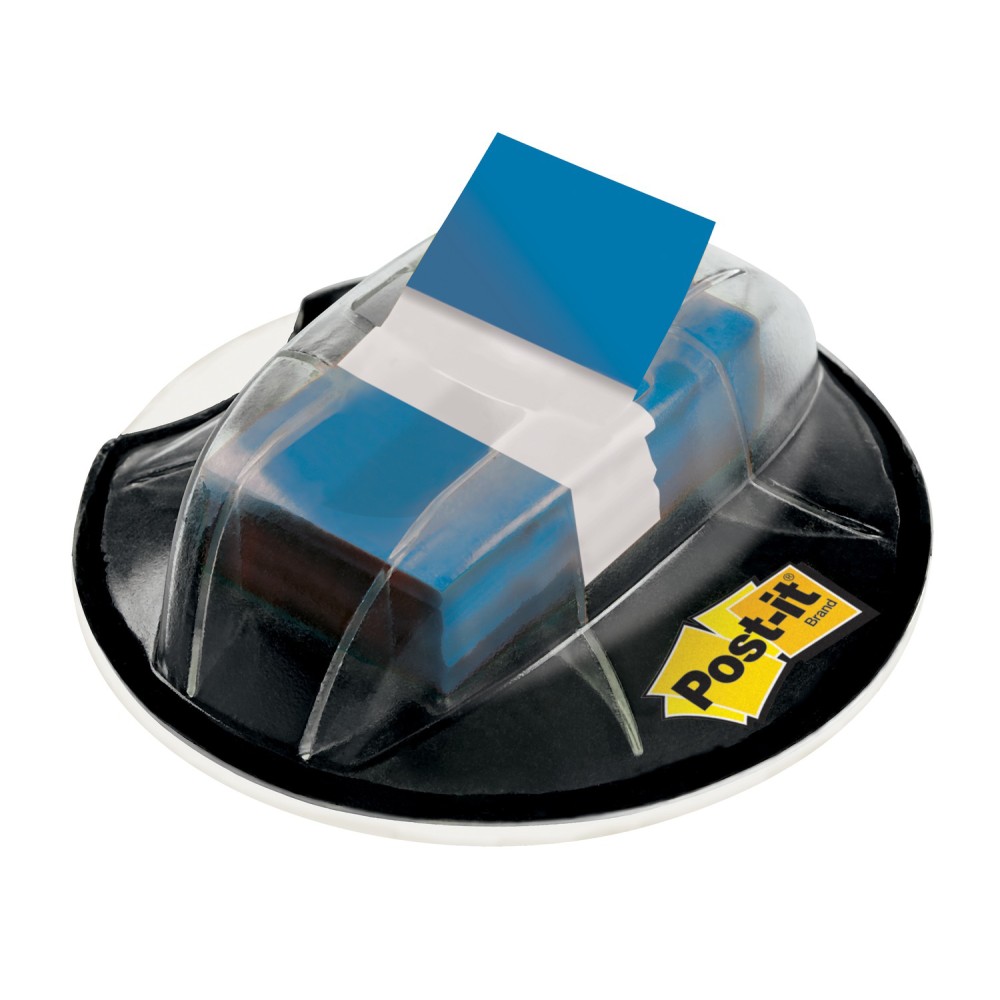 Post it Flags in Desk Grip Dispenser, 1in x 1 7/10in, Blue, 200 Flags (Min Order Qty 5) MPN:680-HVBE