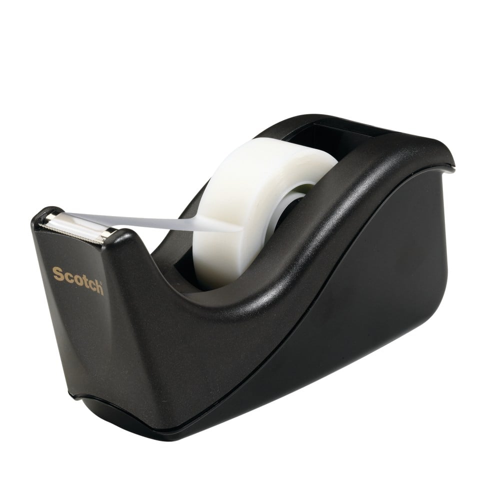 Scotch Desktop Tape Dispenser, Black, 2.8 in. x 2.3 in x 6.3 in., 12 Each/Case (C60-BK) (Min Order Qty 18) MPN:C60BKOD