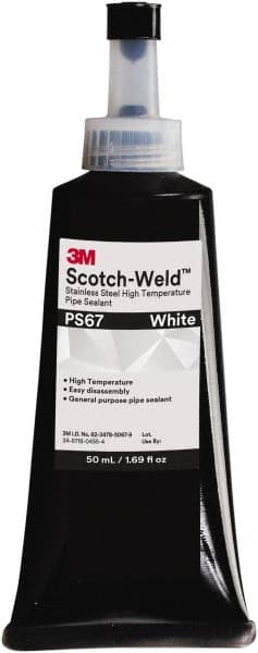 Pipe Thread Sealant: White, 50 mL Tube MPN:7100039216