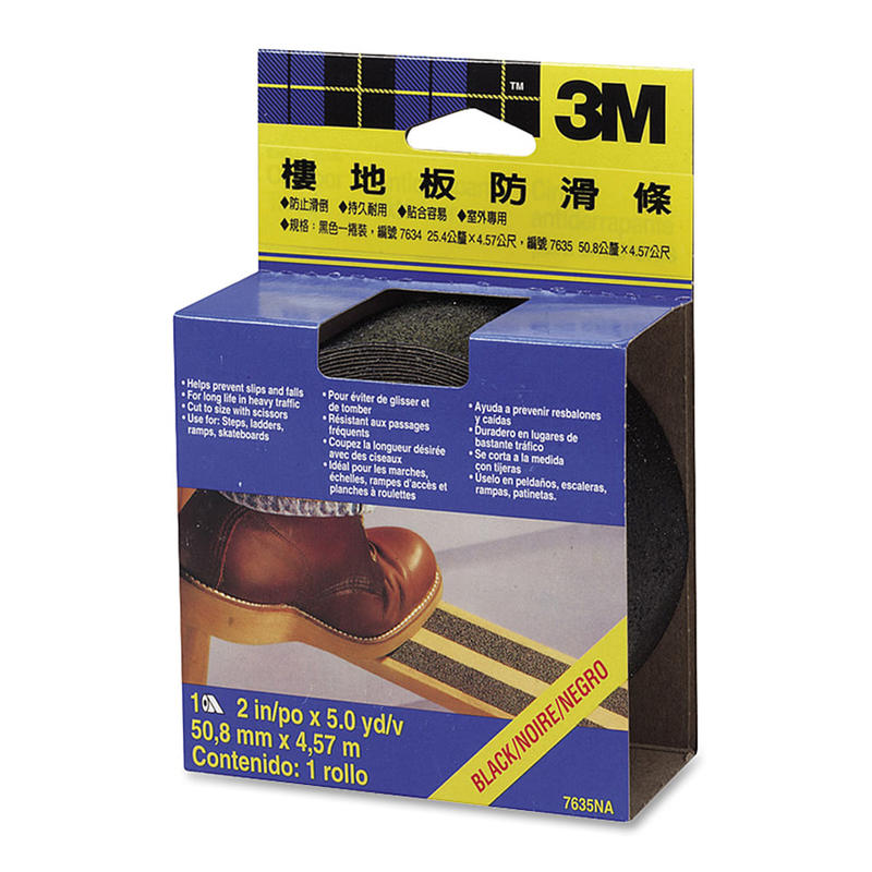 3M Safety-Walk Slip Resistant Tape, 610B-R2X180, Black, 2 in x 15 ft (Min Order Qty 4) MPN:7635NA