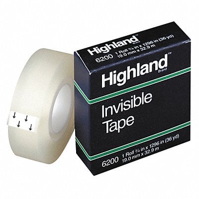 Invisible Tape Mending 0.75 in Wx36 yd L MPN:6200341296