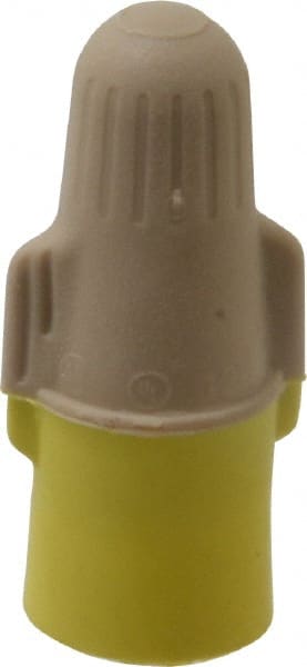 Wing Twist-On Wire Connector: Tan & Yellow, Flame-Retardant, 2 AWG MPN:7000133223