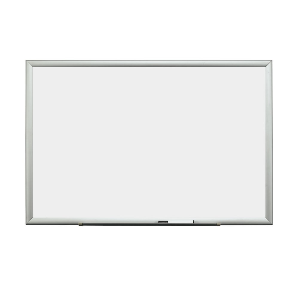 3M Porcelain Magnetic Dry-Erase Whiteboard, 24in x 36in, Aluminum Frame With Silver Finish MPN:DEP3624A