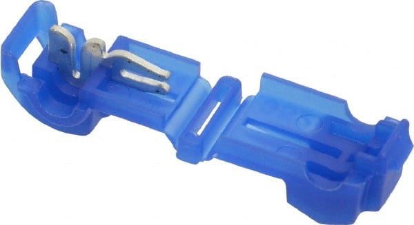 Wire Disconnect: Female, Blue, Nylon, 18-14 AWG, 1/4