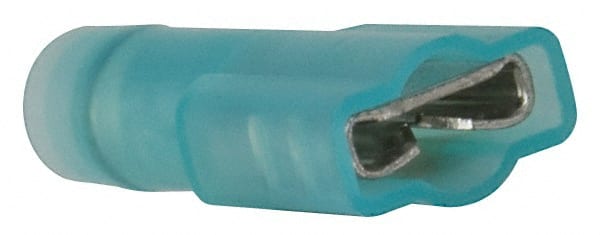 Wire Disconnect: Female, Blue, Nylon, 16-14 AWG, 1/4