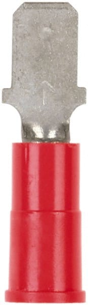 Wire Disconnect: Male, Red, Vinyl, 22-18 AWG, 0.187