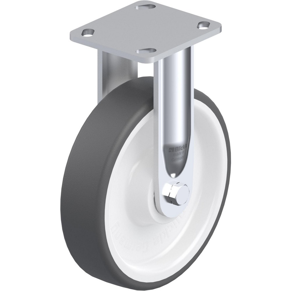 Top Plate Casters, Mount Type: Plate , Number of Wheels: 1.000 , Wheel Diameter (Inch): 6-5/16 , Wheel Material: Polyurethane , Wheel Width (Inch): 2  MPN:842756