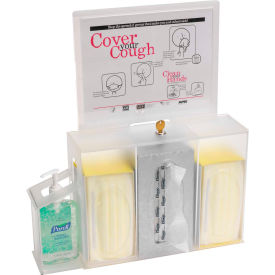 Omnimed® Clear Acrylic Hygienic Station Wall Mountable 18-1/2