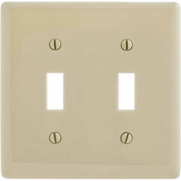 Wall Plates, Wall Plate Type: Switch Plates , Color: Ivory , Wall Plate Configuration: Toggle Switch , Material: Thermoplastic , Shape: Rectangle  MPN:P2I