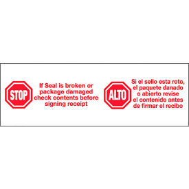 Tape Logic® Carton Sealing Tape Stop/Alto 3