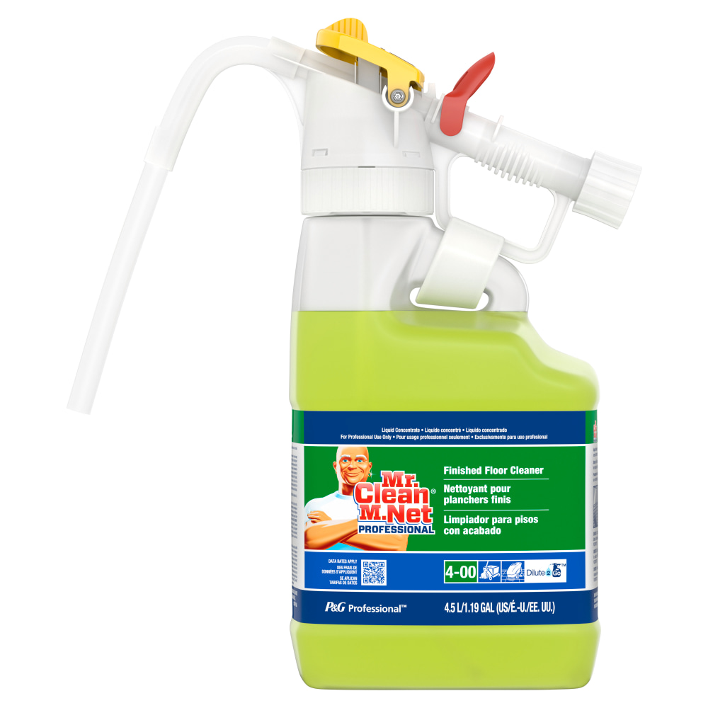 Mr. Clean Professional Dilute 2 Go Finished Floor Cleaner, 4.5 L, Green (Min Order Qty 2) MPN:37000720003