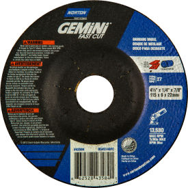 Norton 66252843584 Gemini Grinding Wheel 4-1/2