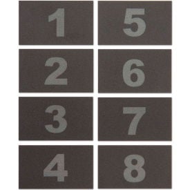 United Visual Numbers for ABS/Wood Cellphone Lockers TAB18 - Numbers 1-8 TAB18