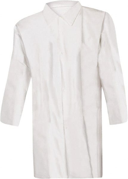 Pack of (30) Size L White Lab Coat without Pockets MPN:LC-MP-L50W-OW