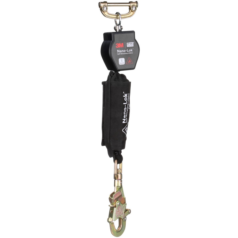 Self-Retracting Lanyards, Lifelines & Fall Limiters, Length (Feet): 6.000 , Housing Material: Thermoplastic , Unit Connector: Single Pin Connector  MPN:7012818538