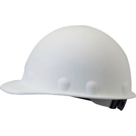 Honeywell Roughneck P2A Front Brim Hard Hat 8 pt. Ratchet Suspension Type 1 Class C & G White P2ARW01A000