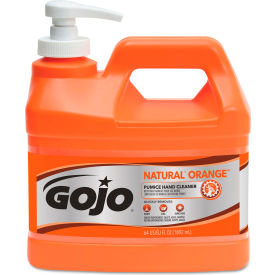 GOJO® NATURAL ORANGE Pumice Hand Cleaner Citrus 0.5 gal Pump Bottle 4/Carton GOJ095804