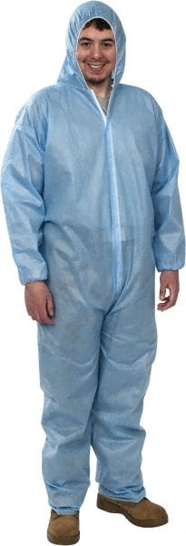 Non-Disposable Rain & Chemical-Resistant Coveralls: SMS MPN:KM-CVL-SMS-HE-L