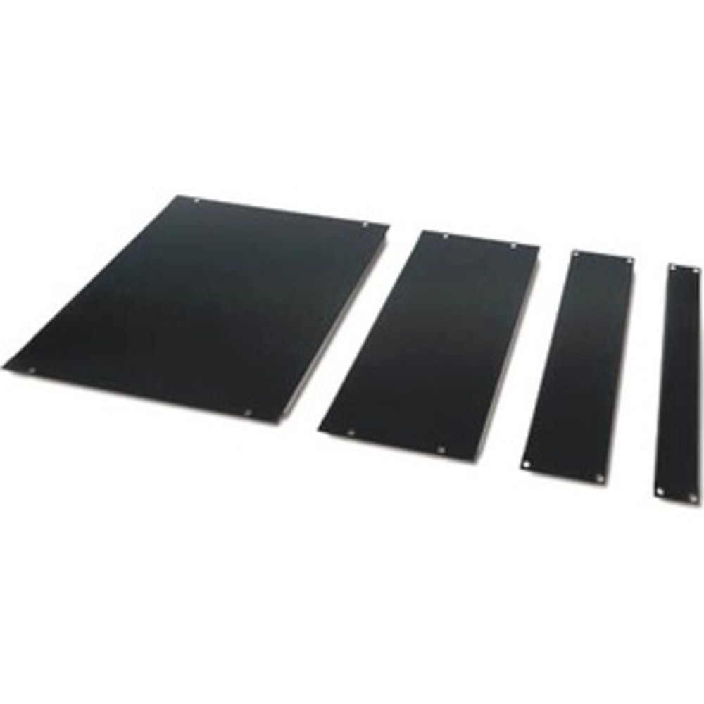 APC Blanking Panel Kit 19in Black - Black - 15U Rack Height - 1 Pack - 3.5in Height - 19in Width - 16in Depth MPN:AR8101BLK