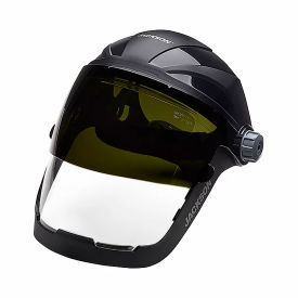 Jackson Safety Ratcheting Headgear Face Shield with Shade 8 IR Flip Visor AntiFog - QUAD500 Series 14233