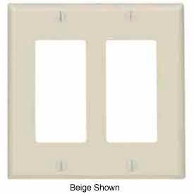 Leviton 80409-E 2-Gang Decora/GFCI Device Decora Standard Thermoset Black - Pkg Qty 25 80409-E