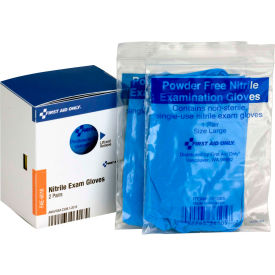 First Aid Only FAE-6018 SmartCompliance Refill Nitrile Gloves 2 Pairs/Box FAE-6018