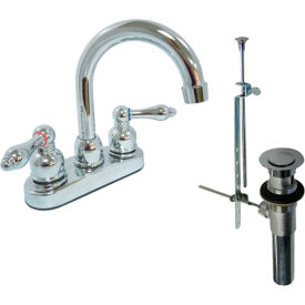 Dominion Faucets Lavatory Faucet w/ Pop Up & High Arc Spout 1.2 GPM Chrome 77-3400