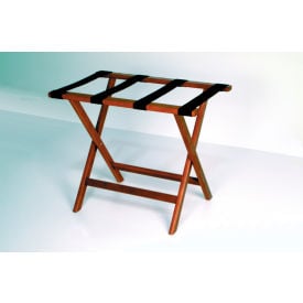 Luggage Rack w/ Straight Legs - Mahogany/Tan LR-MHTAN