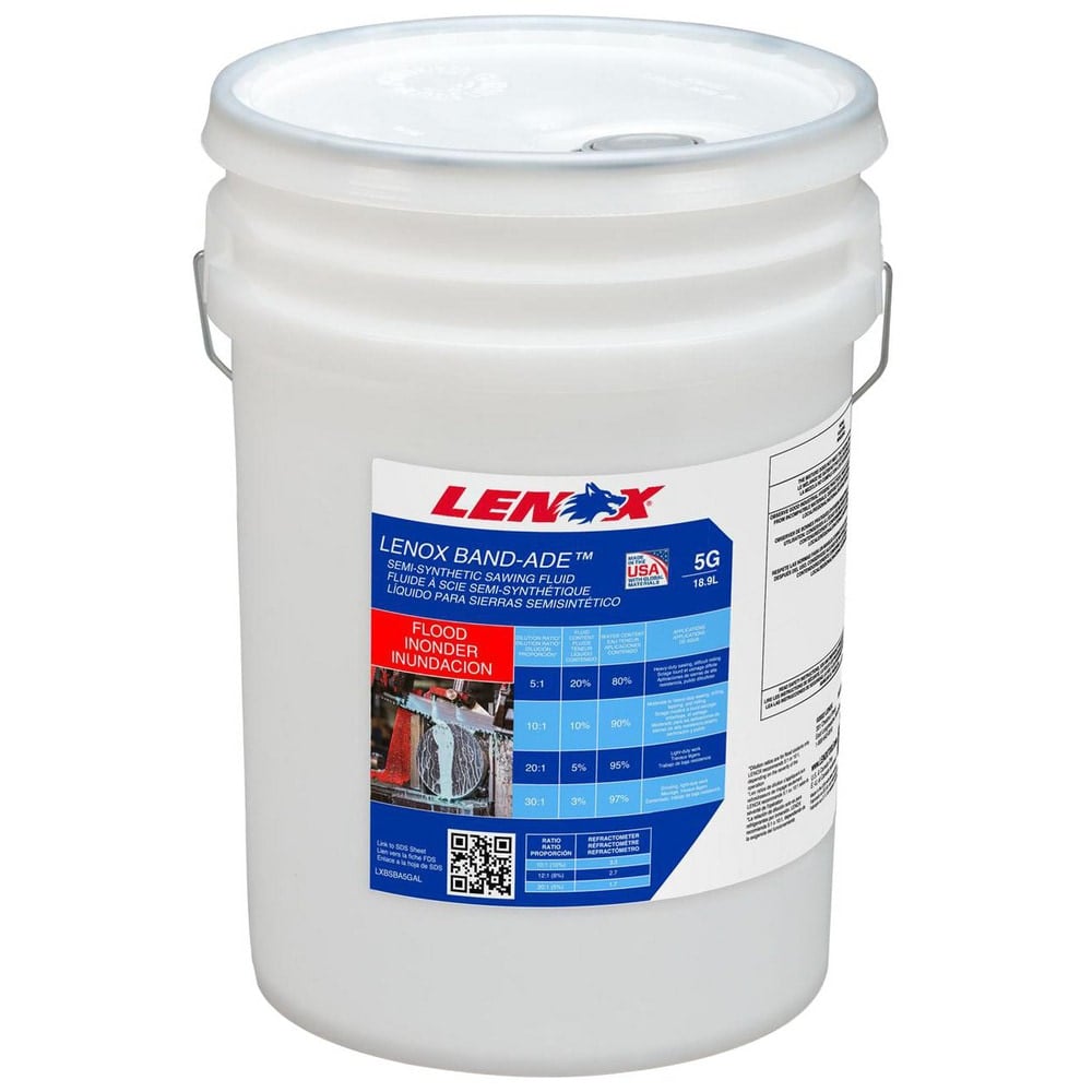 Metalworking Fluids & Coolants, Product Type: Sawing , Container Type: Pail , Container Size: 5 gal , Net Fill: 5gal , Form: Semi-Synthetic  MPN:LXBSBA5GAL