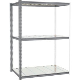 GoVets 3 Shelf Extra Heavy Duty Boltless Shelving Z Beam Add On 60Wx36Dx84H Steel Deck 014GY581