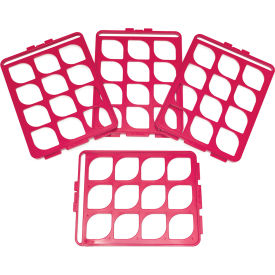 SP Bel-Art Switch-Grid Test Tube Rack Grids For 20-25mm Tubes Fuchsia 4Pk 187452500