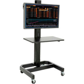 GoVets™ LCD/Plasma Mobile Workstation Black 192ABK239