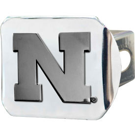 University of Nebraska - 3-D Chrome Hitch Cover 3-3/8