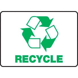 AccuformNMC™ Recycle Label w/ Sign Plastic 10