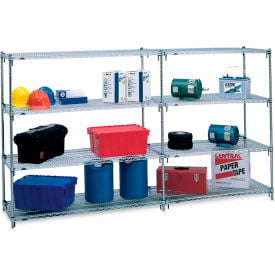 Metro® 4 Shelf Chrome Wire Shelving Unit Add On 72