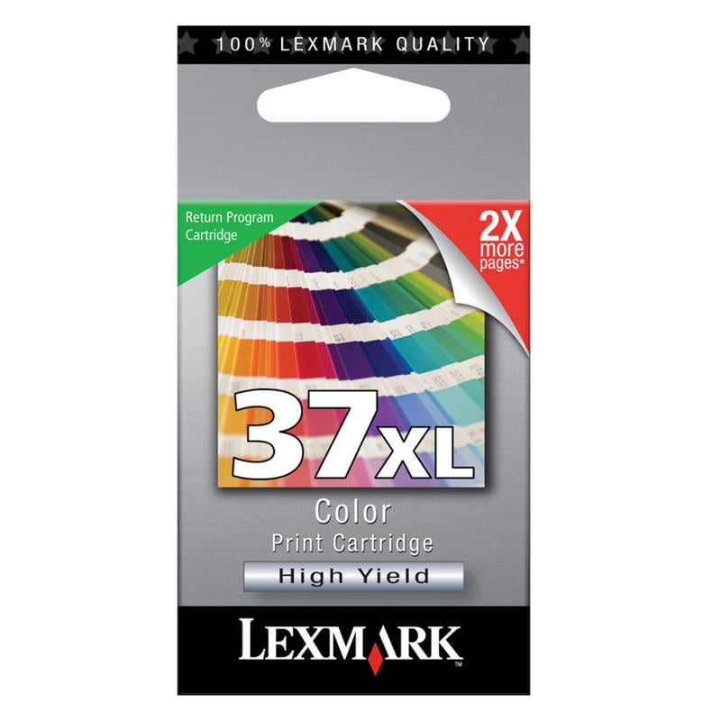 Lexmark 37XL Tri-Color High-Yield Ink Cartridge, 18C2180 (Min Order Qty 2) MPN:18C2180