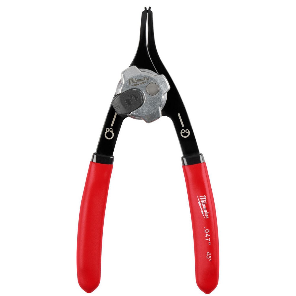 Retaining Ring Pliers, Tool Type: Convertible Pliers , Type: Snap Ring Pliers , Tip Angle: 45.00 , Tip Diameter (Decimal Inch): 0.047  MPN:48-22-6534