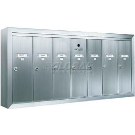 Surface Mount Vertical Series 7 Door Mailbox Anodized Aluminum 12507SMSHA