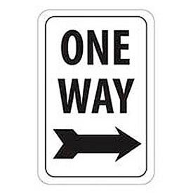 Reflective Aluminum Sign - One Way Right Arrow - .080