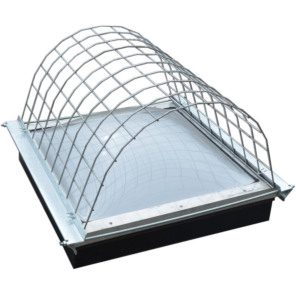 Skylight Guards, Shape: Rectangle , Material: Galvanized Steel , Color: Silver , Height (Inch): 53 , Length (Inch): 53  MPN:301314-5353