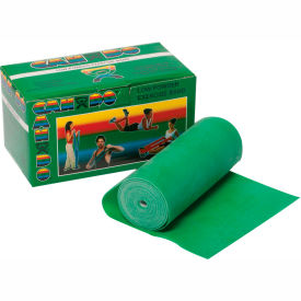 CanDo® Low Powder Exercise Band Green 6 Yard Roll 1 Roll/Box 10-5213