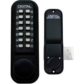 Lockey Digital Door Lock 2200 Surface/Rim Mount Jet Black 2200JB