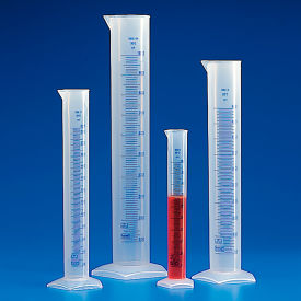 Graduated Cylinder Polypropylene Printed Graduations 100mL 602563-1