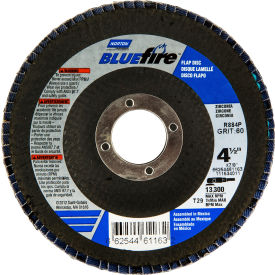 Norton 66254461164 BlueFire Fiberglass Conical Flap Disc T29 4-1/2