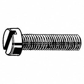 M6 x 1.0 x 45mm Cheese Head Machine Screw - Steel - Zinc - DIN 125B - Pkg of 100 CGC06045