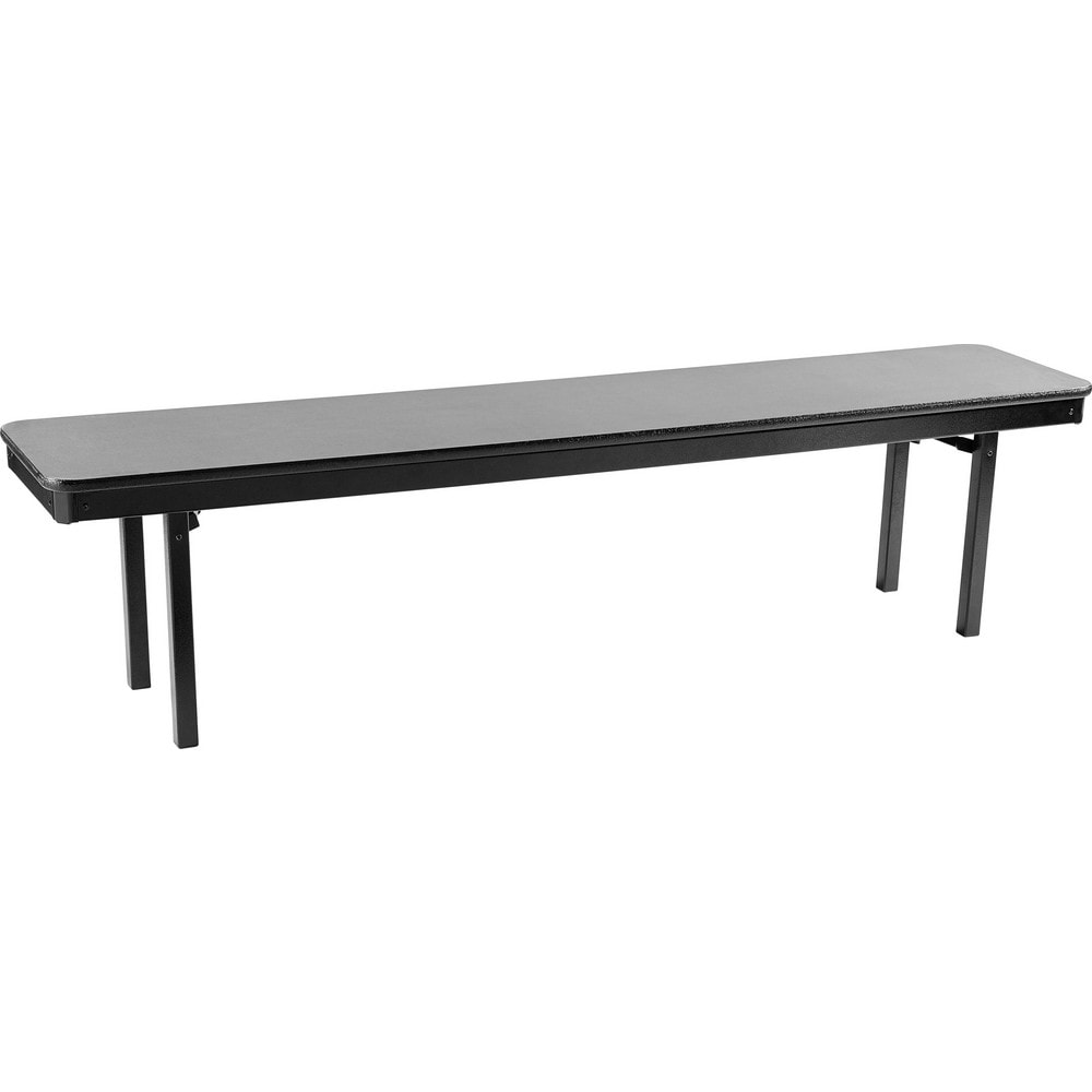 Benches, Bench Type: Bench Seat , Leg Material: Steel , Material: Wood , Seat Color: Gray , Leg Color: Black  MPN:MSFB1596MDPEGY