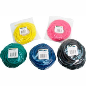 CanDo® Low Powder Exercise Tubing 25'/Bag 5 Color Set 10-5519